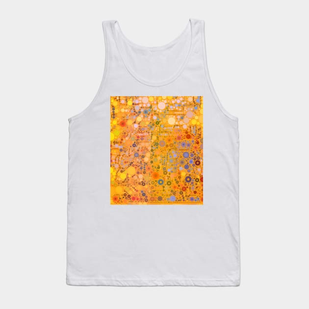 Orange Circle Pattern Tank Top by Dturner29